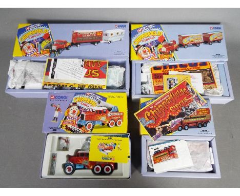 Corgi Classics - Four boxed diecast commercial vehicles from the Corgi 'Chipperfields' range. Lot consists of #97896 AEC Pole