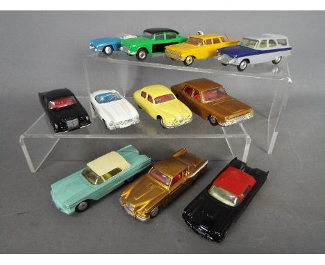 Dinky Toys, Corgi Toys - A group of 11 repainted / restored diecast vehicles mainly by Corgi. Lot includes Dinky Toys #165 Hu
