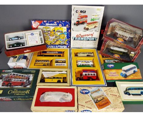 Corgi, Matchbox Dinky - 12 boxed diecast model vehicles predominately by Corgi. Lot includes Corgi #35004 London Transport Ro