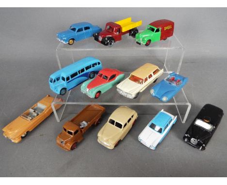 Dinky Toys, Corgi Toys, Other - A group of 12 repainted / restored diecast vehicles. Lot includes Dinky Toys #157 XK120 Jagua