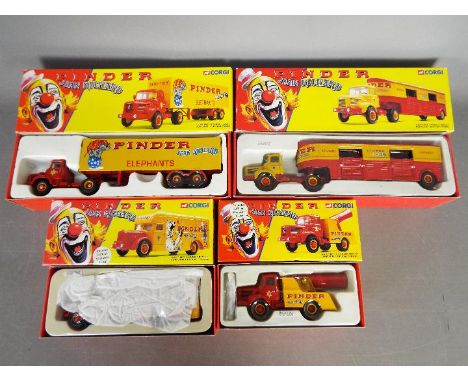 Corgi Classics - Four boxed diecast vehicles from the Corgi 'Pinder Jean Richard Circus Range'. Lot includes #70201 Berliet G