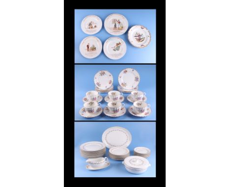 A Royal Worcester Verona pattern part dinner service; together with a Royal Worcester Roanoke pattern part tea service and ot
