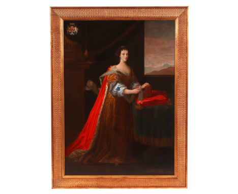 A 17th century style portrait of Blanche Somerset, wife of Lord Arundell, died 1649 aged 66, oil on canvas, framed, 68 by 96c