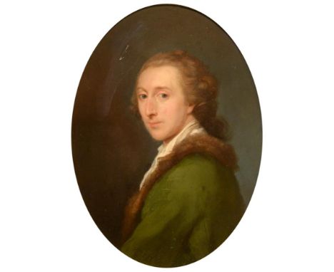 Circle of John Hoppner RA (1758-1810) Portrait of Thomas Dawson (c.1728-1813), half length, turning to sinister, wearing a gr