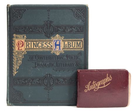 AUTOGRAPH ALBUM : Actors, musicians, statesmen, men of the day - cut signatures and letters, noted :- Gertrude Millar, Nellie