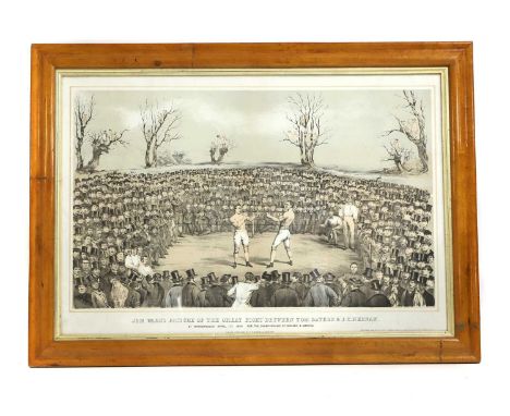 After Jem Ward 'Jem Ward's Picture of The Great Fight Between Tom Sayers &amp; J.C Heenan. At Farnborough April 17th 1860 for