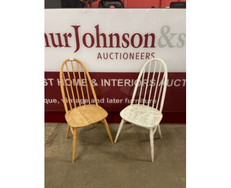 Two Ercol Quaker chairs