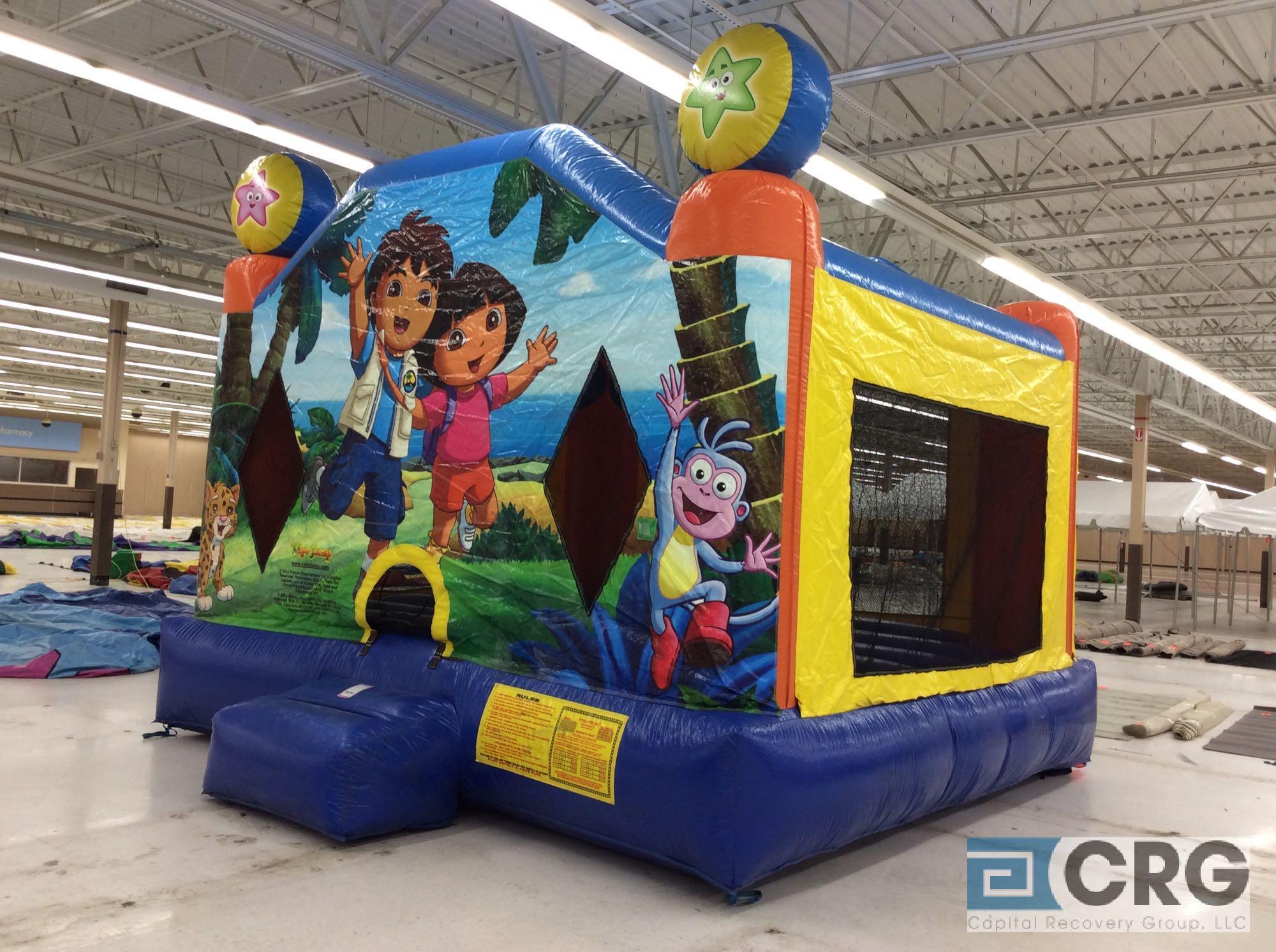 Ninja Jump inflatable bounce house, 15 x 15', with blower.