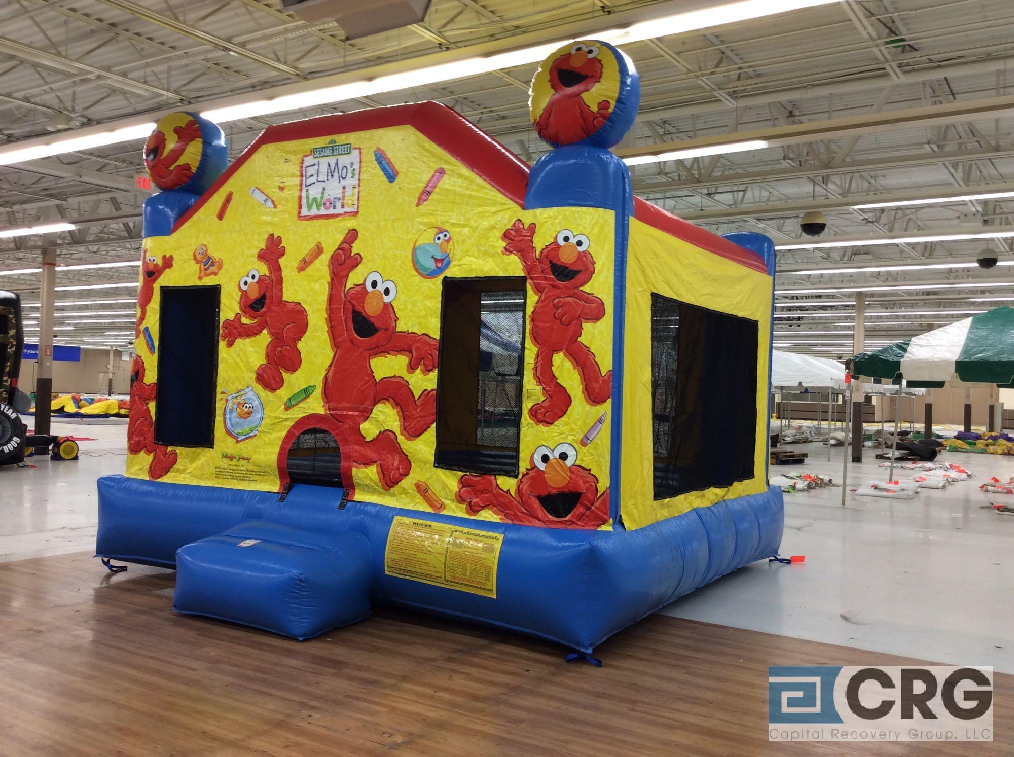 Elmo's World inflatable bounce house, 15 x 15' , with blower.