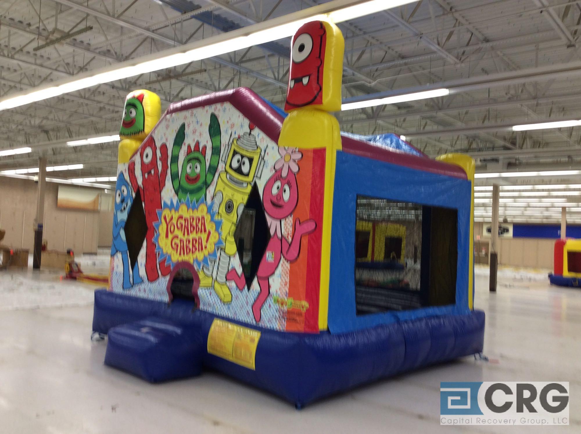 Yo Gabba Gabba 15' x15' inflatable bounce house, with blower