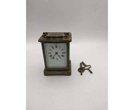 An early 20th century brass cased carriage clock Location: 5.2 