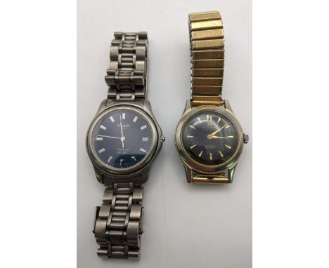 A Tissot Titanium wristwatch, and a Bucherer automatic wristwatch A/F Location: Cab 