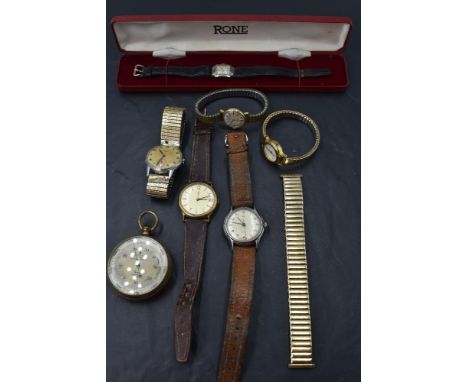 A selection of wrist watches including Limit, Derrick, Timex etc