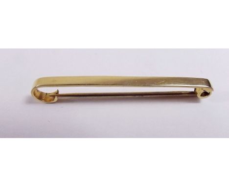 A 9 carat gold tie pin in case 