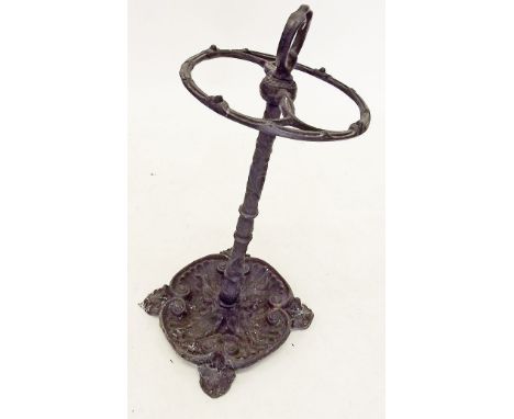 A cast iron stick stand