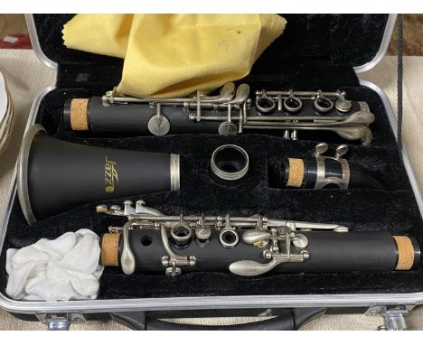 A cased Jazz clarinet 
