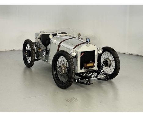 Scratch built using a wood frame shroud in aluminium panels. Measuring 260cm long and 100cm wide at its widest point. Powered