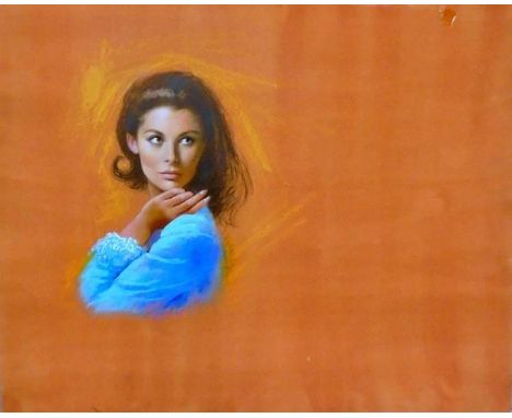 Glamour Portrait 'Hilary' brunette wearing blue top by Louis Shabner 
