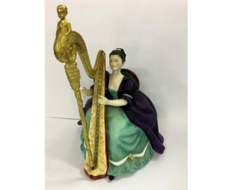 Royal Doulton Figurine 'Harp' HN2482, limited edition No. 724, modelled by Peggy Davies 