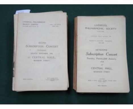 PARCEL OF MAINLY 1930s THEATRE PROGRAMMES INCLUDING THE NEW PHILHARMONIC HALL 