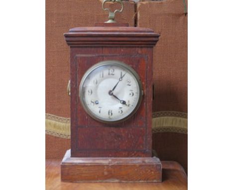 OAK CASED BRACKET CLOCK 
