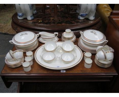 PARCEL OF ROYAL WORCESTER GOLDEN ANNIVERSARY DINNERWARE, APPROXIMATELY SIXTY+ PIECES 