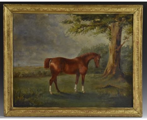 English School (19th century)Portrait of a Horseinscribed to verso William Eden's Horse, from the family of Lord and Lady Avo