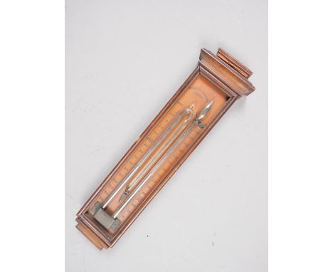 A Negretti and Zambra maximum and minimum thermometer, in rosewood case 