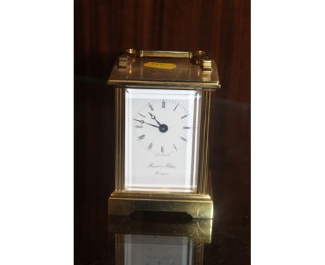 A MORREL AND HILTON CARRIAGE CLOCK 