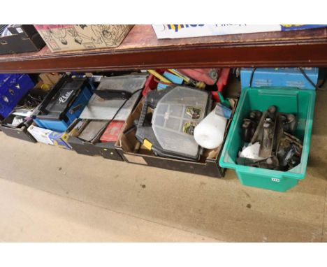 Six boxes of tools