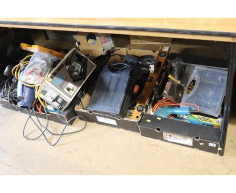 Three trays of tools