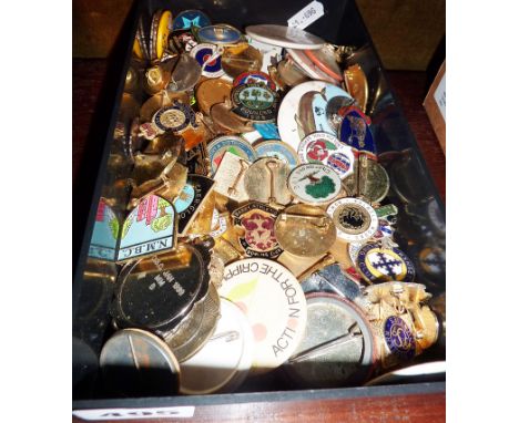 Collection of enamel and other badges
