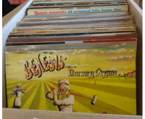 Large collection of vinyl LP's, inc. Genesis, Rolling Stones, Def Leppard, etc.