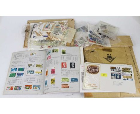 A collection of loose stamps, mainly British, together with various first day covers