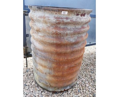 Galvainised corragated planter/fire pit/bin 