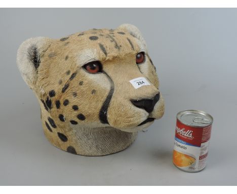 Model leopard head