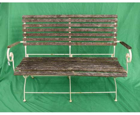Folding garden bench 
