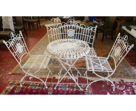 Folding bisto set with folding bench 