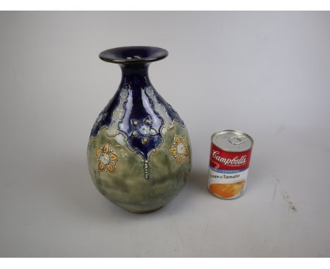 Large vintage Royal Doulton stoneware vase - Approx height: 24cm 