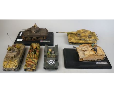Collection of model military vehicles to include Unimax 
