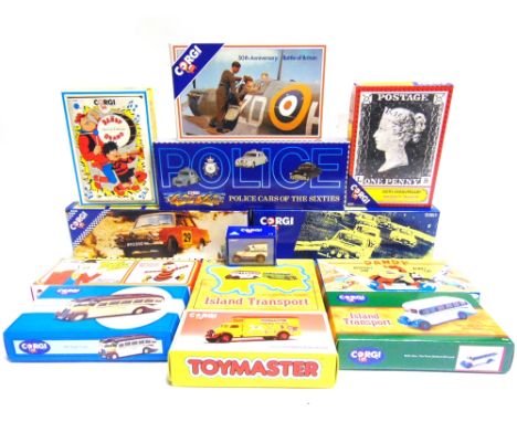 ASSORTED CORGI CLASSICS DIECAST MODEL VEHICLES  including gift sets, each mint or near mint and boxed, (13).