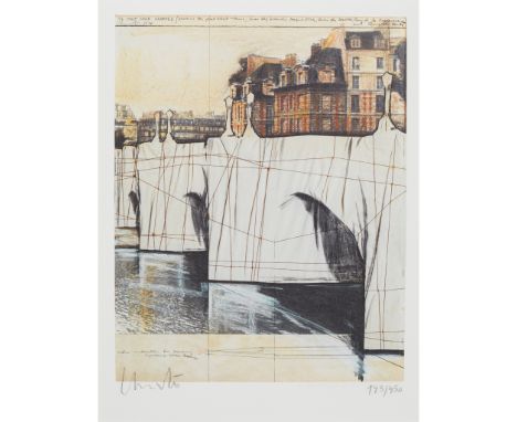 CHRISTO AND JEANNE-CLAUDE (AMERICAN 1939-2020) PONT NEUF Lithograph, 143/450, signed and numbered in pencil to margin, publis