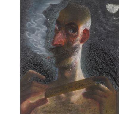 § JOHN BYRNE (SCOTTISH B.1940) CECI N’EST PAS UN AUTO-PORTRAIT, 2003 Signed lower right and inscribed with title, oil and mix