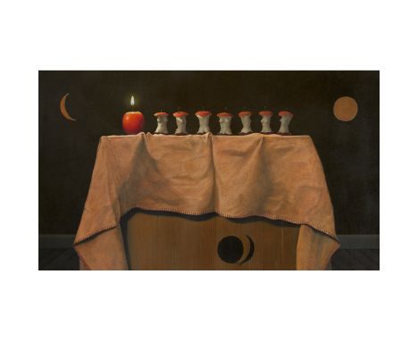 § GORDON K. MITCHELL R.S.W., R.S.A., R.G.I. (SCOTTISH B.1952)  APPLE A DAY - 2002 Signed lower right, titled and dated on lab