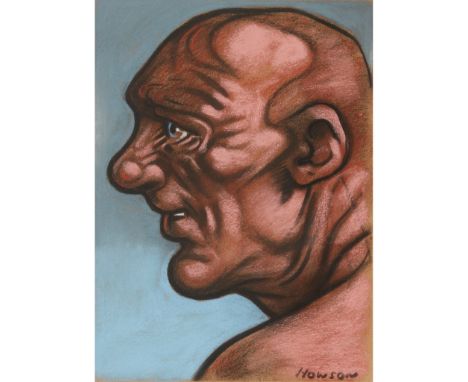 § PETER HOWSON O.B.E. (SCOTTISH B.1958) HEAD 9 Signed lower right, pastel(32cm x 24.5cm (10in x 7in))Footnote: Exhibition: Th