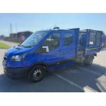 2020 20 FORD TRANSIT CAGED TIPPER BIN LIFT - 118K MILES - EURO 6 - 2 KEYS