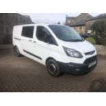 2015 65 FORD TRANSIT CUSTOM 310 EX POLICE DOG PANEL VAN - 112K MILES - AIR CON