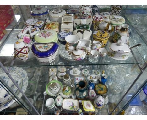 A large quantity of small Trinket Boxes, comprising a large amount of DelPrado collection (most with certificates), some Limo