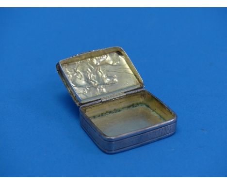 A George VI silver Snuff Box, by James Dixon &amp; Sons Ltd., hallmarked Sheffield, 1938, of rounded rectangular form, with g