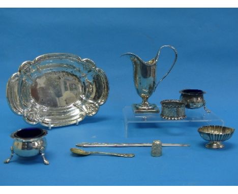 A cased Victorian silver Spoon, by Martin, Hall &amp; Co., hallmarked London, 1872, the handle with initials, in velvet lined